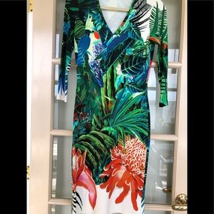 Roberto Cavalli Multicolor Knitted Dress